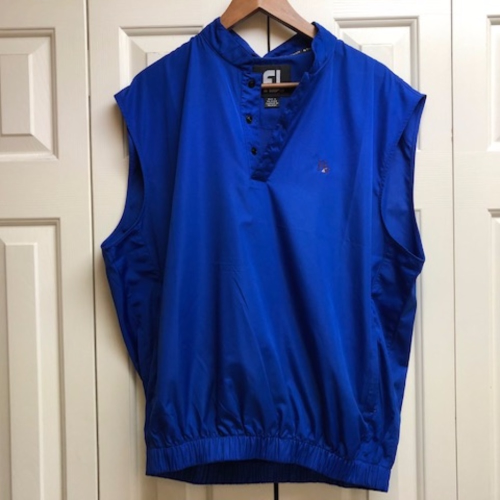 FootJoy Men's Medium 4-Button Logo Windshirt/Vest